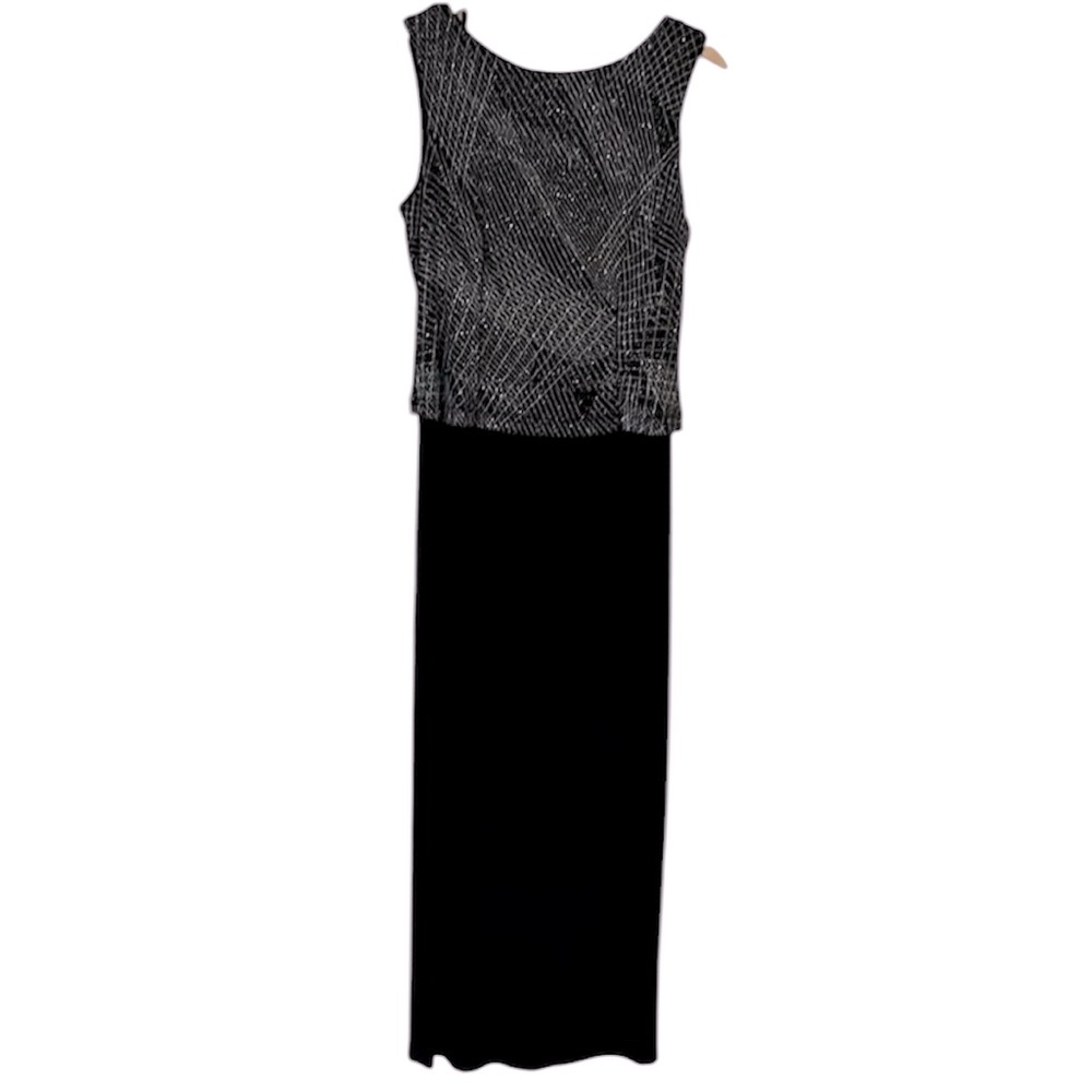 Social Circles Formal Evening‎ Gown Sleeveless Dress Black Size 12